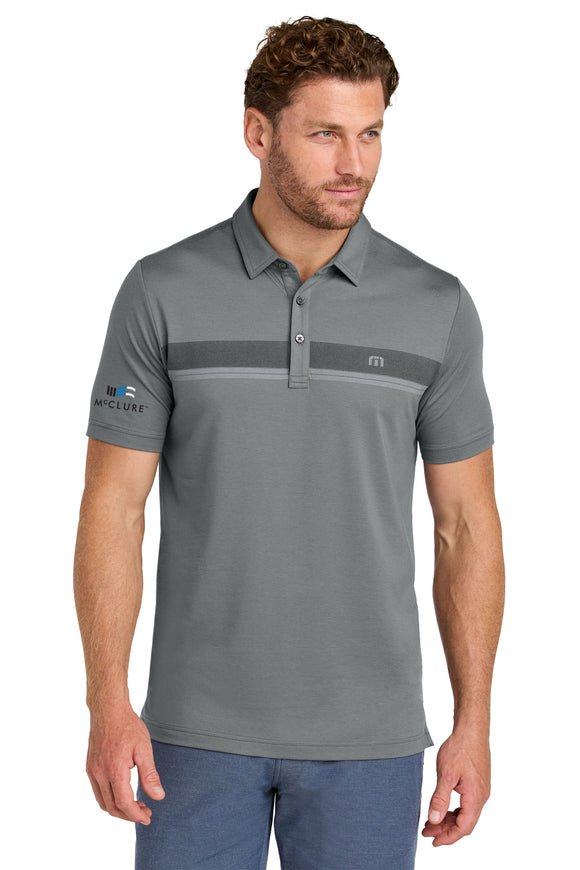 Polo: Travis Mathew Men's Glenview Stripe