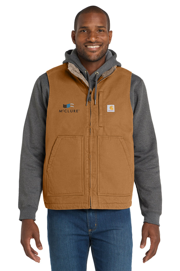 Vest: Carhartt Sherpa-Lined Mock Neck