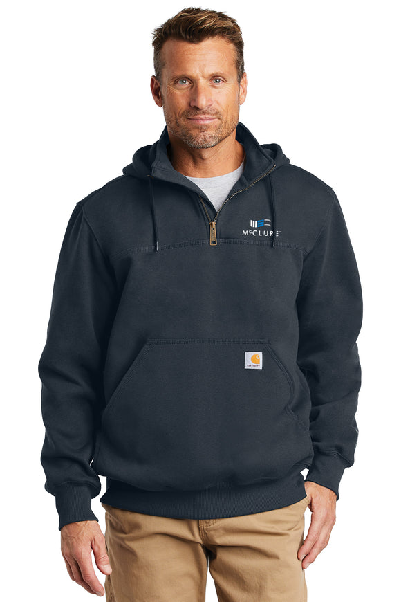 Sweatshirt: Carhartt Rain Defender Paxton Heavyweight Hooded Zip Mock