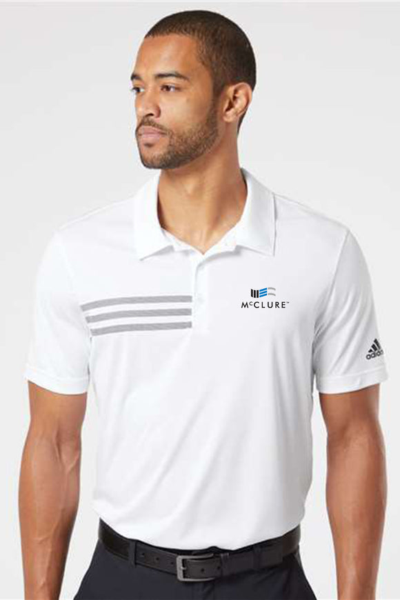 Polo: Adidas Men's 3-Stripes Chest