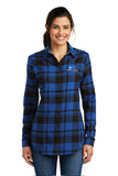Long Sleeve Shirt: PA Women's Plaid Flannel Tunic
