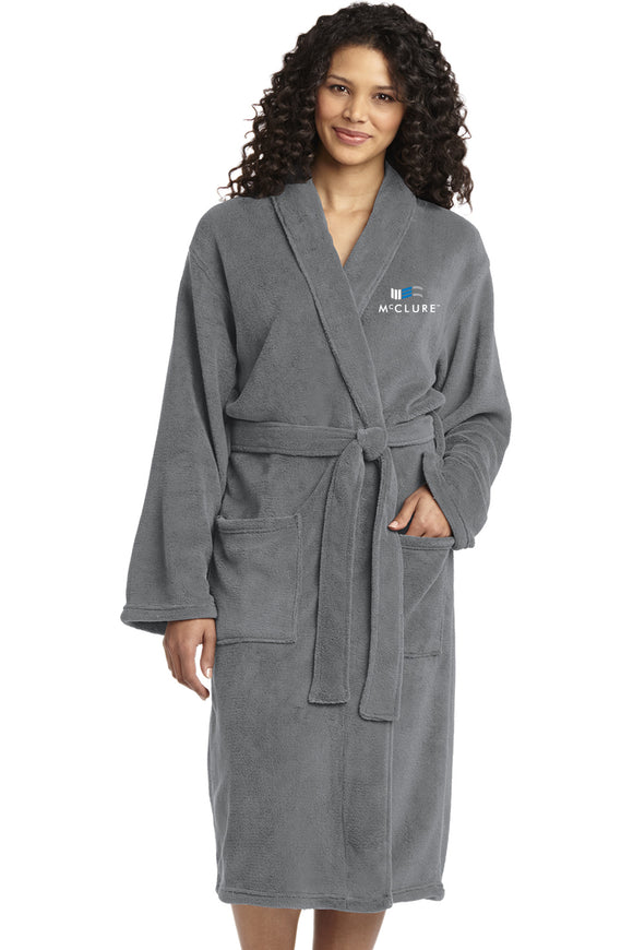Robe: Women's PA Plush Microfleece Shawl Collar