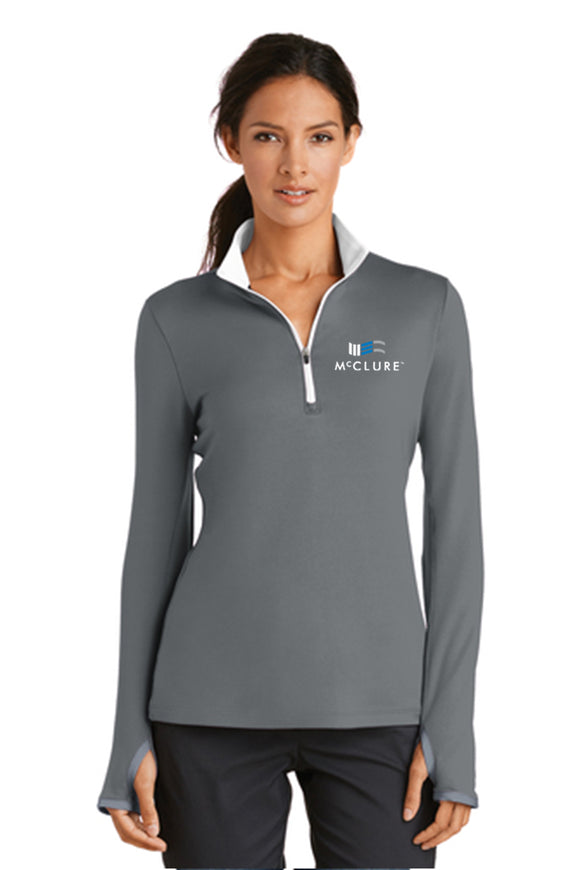 Pull-Over: Women's Nike Dri-Fit Stretch1/2 Zip
